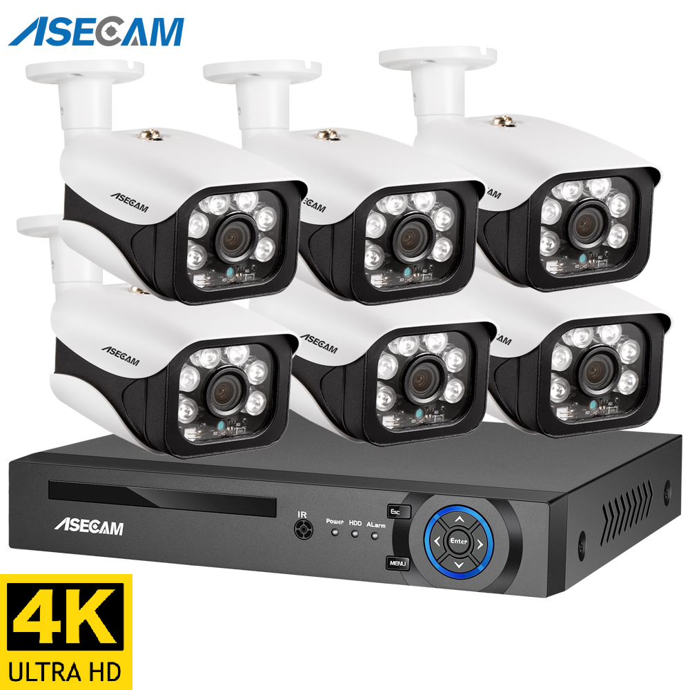 Home Security And Camera Systems - 8MP Security Camera System 4K POE