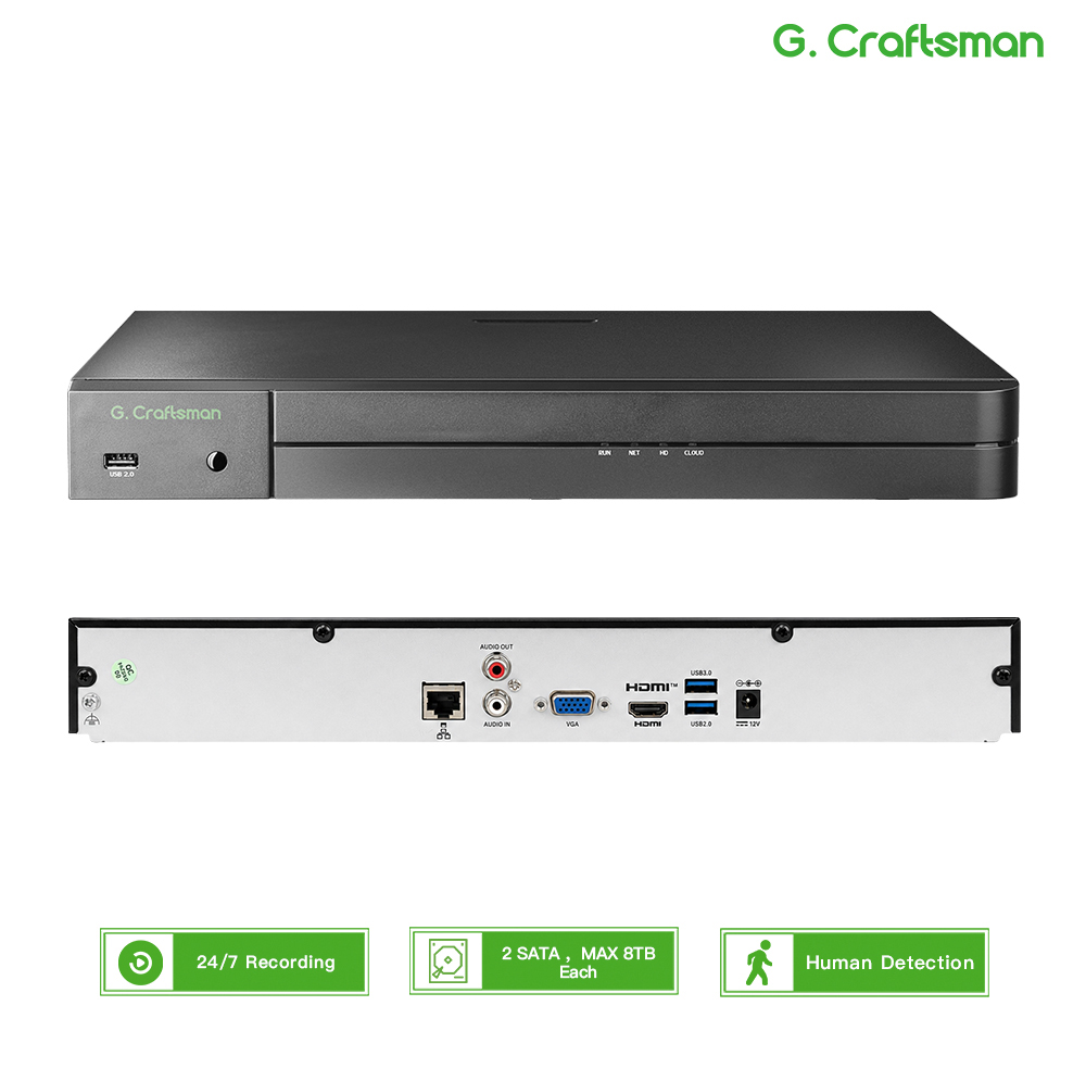 Home Security Cameras - UNI 32CH NVR 12MP Security Recorder