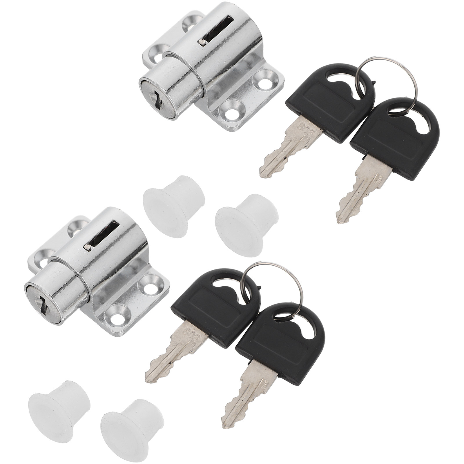 Home Security Doors - 2Sets Zinc Alloy Sliding Door Lock