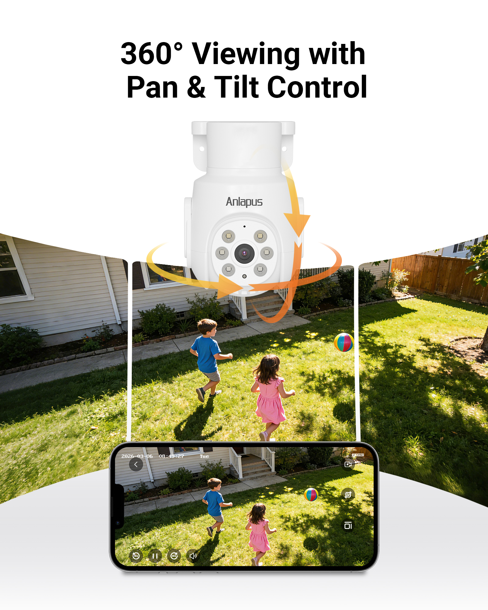 Anlapus 5MP Pan Tilt Wired Sec - Home Security And Camera Systems incelemesi ve fiyatı