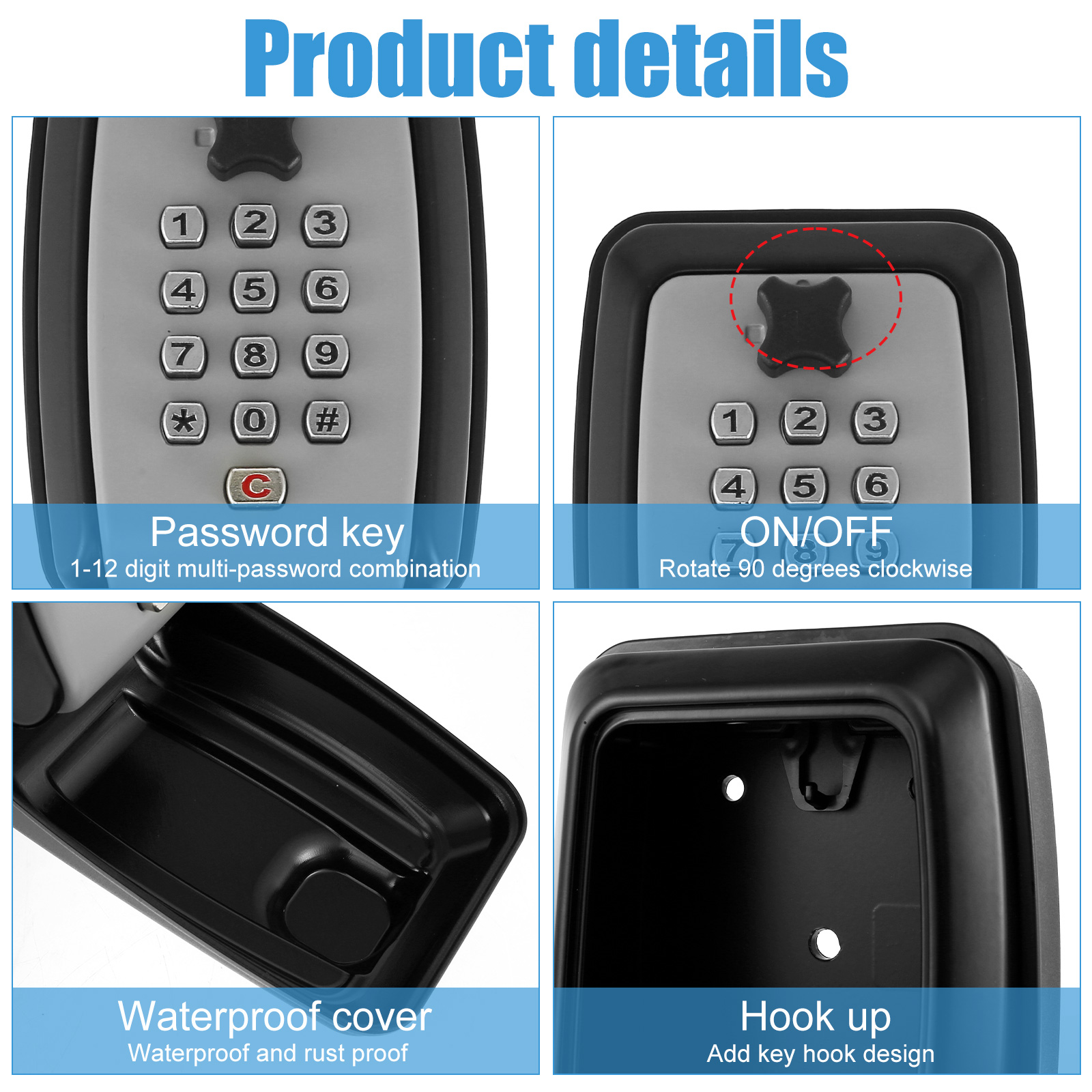 Key Lock Box Wall-Mount Secret - Home Security Essential incelemesi ve fiyatı
