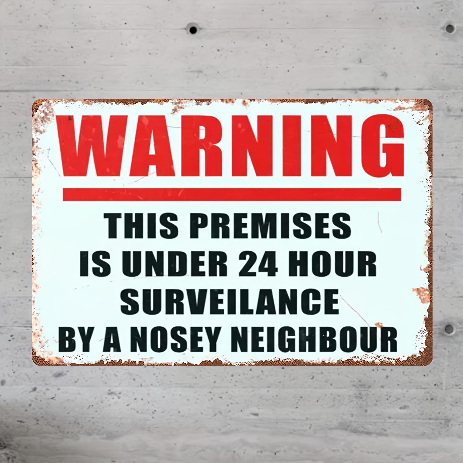 2D Metal Sign 8x12 Inch Retro  - Home Security Doors incelemesi ve fiyatı