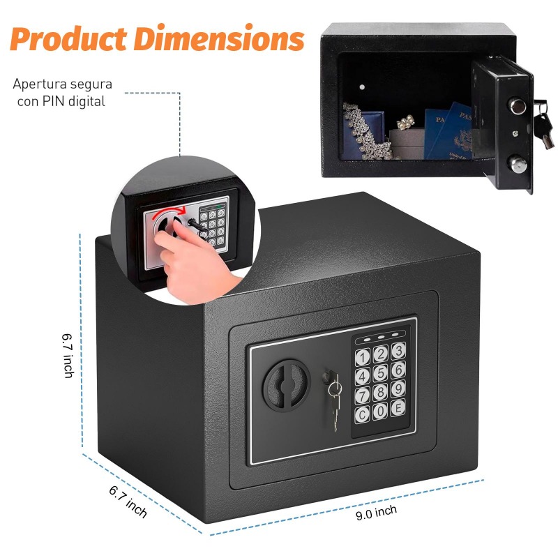 Digital Electronic Safe Box wi - Home Security Essential incelemesi ve fiyatı