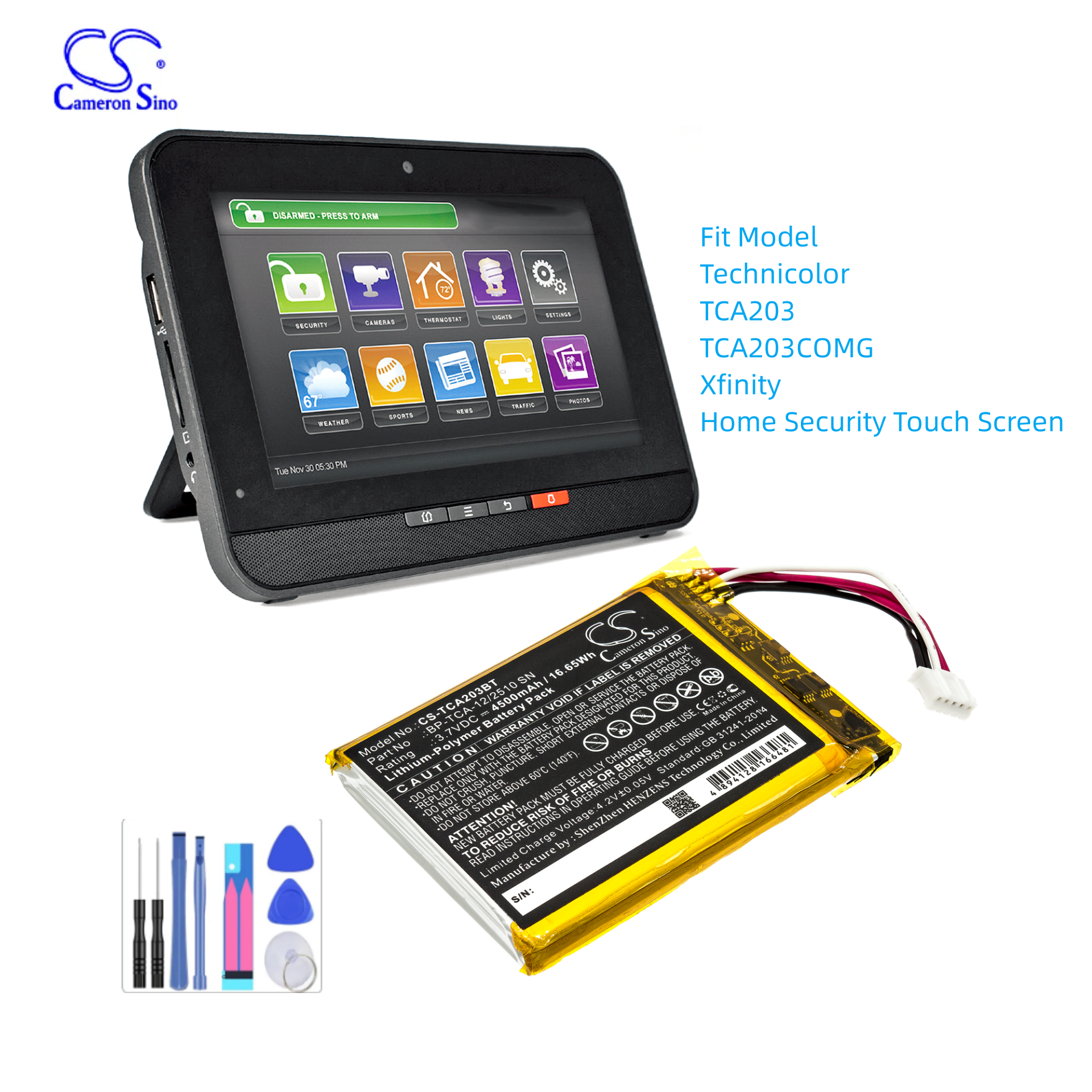 Alarm System Battery For Techn - Home Security Systems Xfinity incelemesi ve fiyatı