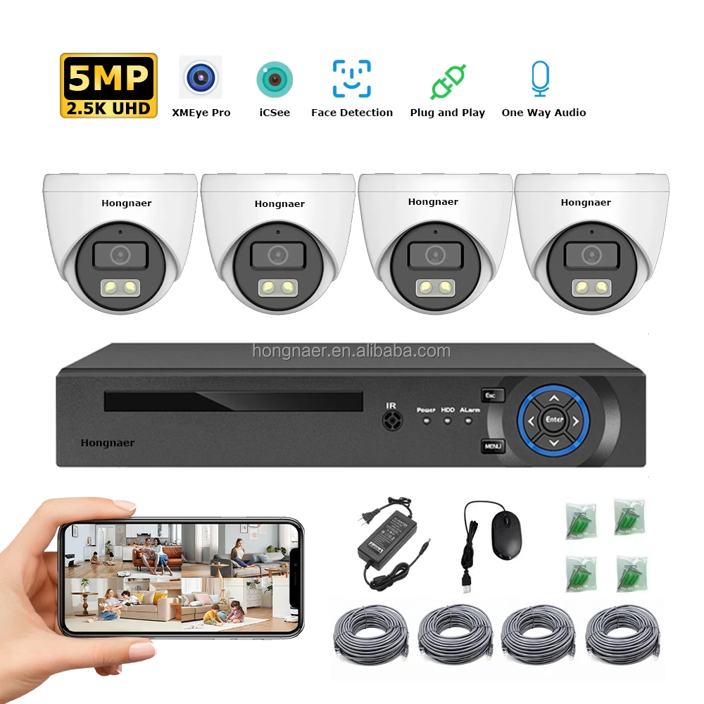 2026 Hongnaer 4MP 5MP 8MP 4CH  - Home Security Cameras incelemesi ve fiyatı