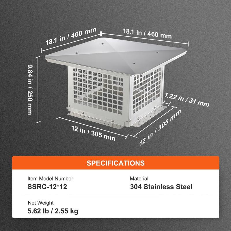 Fireplace Flue Cover 12 x 12 i - Home Security Essential incelemesi ve fiyatı