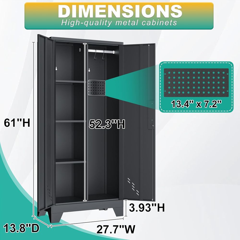 Secure Metal Storage Cabinet w - Home Security Features incelemesi ve fiyatı