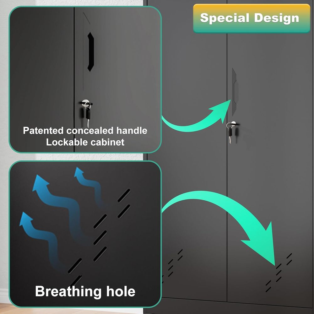 Secure Metal Storage Cabinet w - Home Security Features incelemesi ve fiyatı