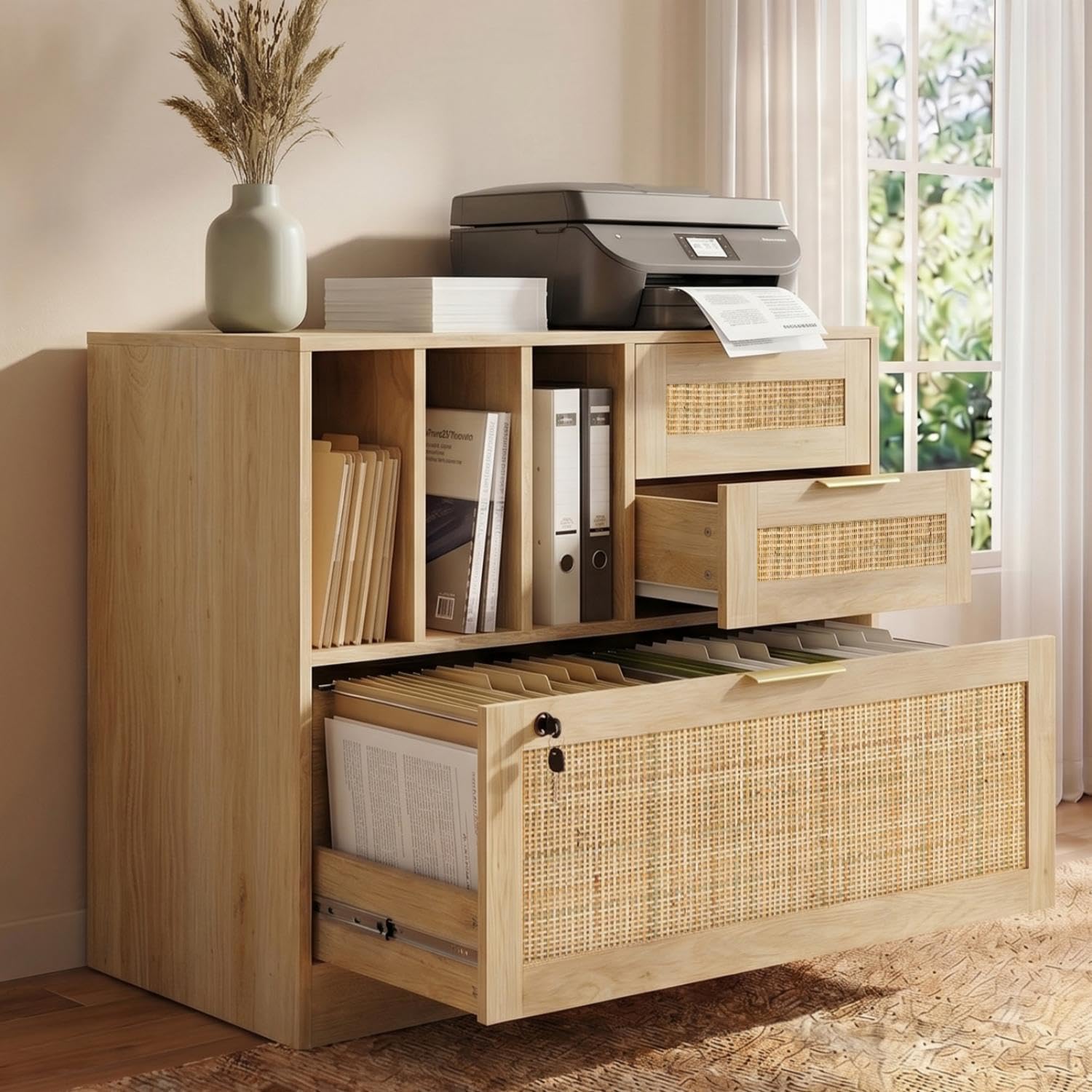 Three Drawer Lateral Wood Ratt - Home Security Features incelemesi ve fiyatı