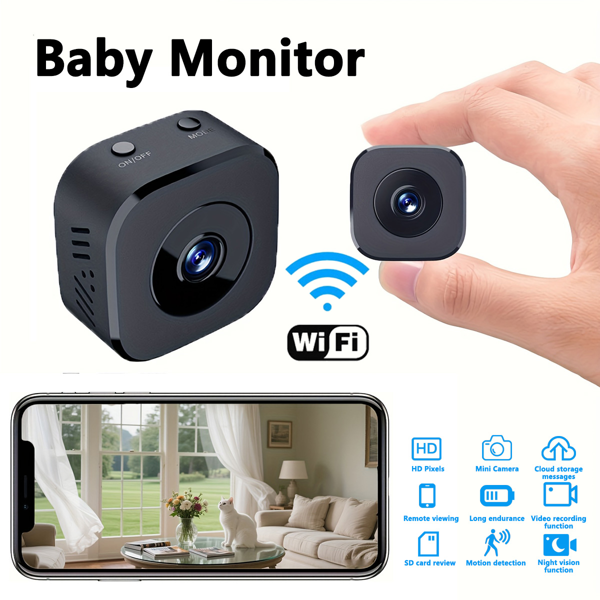 1080P HD Mini WiFi Camera Indo - Home Security Cameras incelemesi ve fiyatı