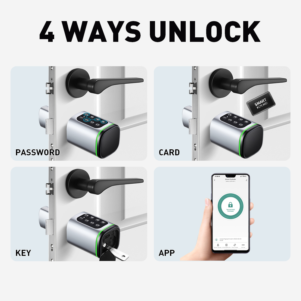 Smart Cylinder Lock Tuya 60-90 - Home Security Essential incelemesi ve fiyatı